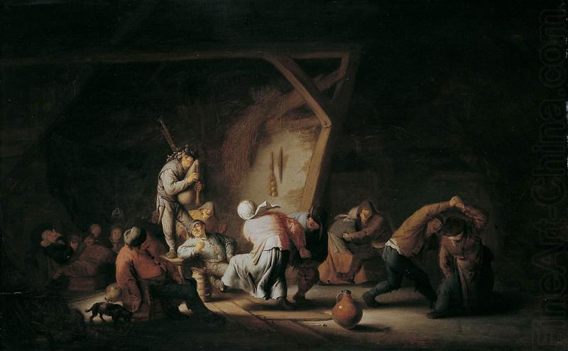 Bauerntanz in der Scheune, Adriaen van ostade